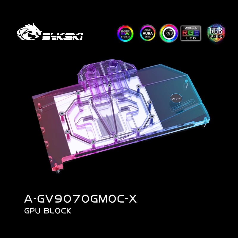 Bykski A-GV9070GMOC-X显卡水冷头兼容技嘉 RX9070XT GAMING OC