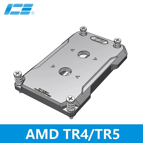 IceManCooler TRX40/50 X399宵龙SP3 AMD CPU全金属水冷头  TR5
