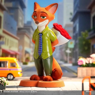 柏治廷疯狂动物城花花动物城系列盲盒朱迪尼克桌面摆件女礼物潮玩