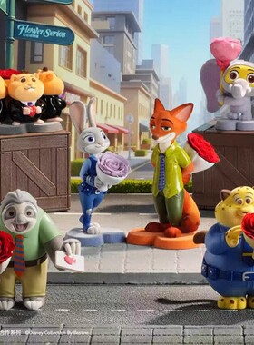 【现货】迪士尼花花动物城系列盲盒结婚公仔手办礼物摆件朱迪尼克