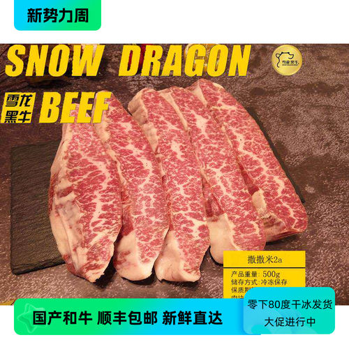 雪龙牛肉撒米新鲜团购包邮牛小排