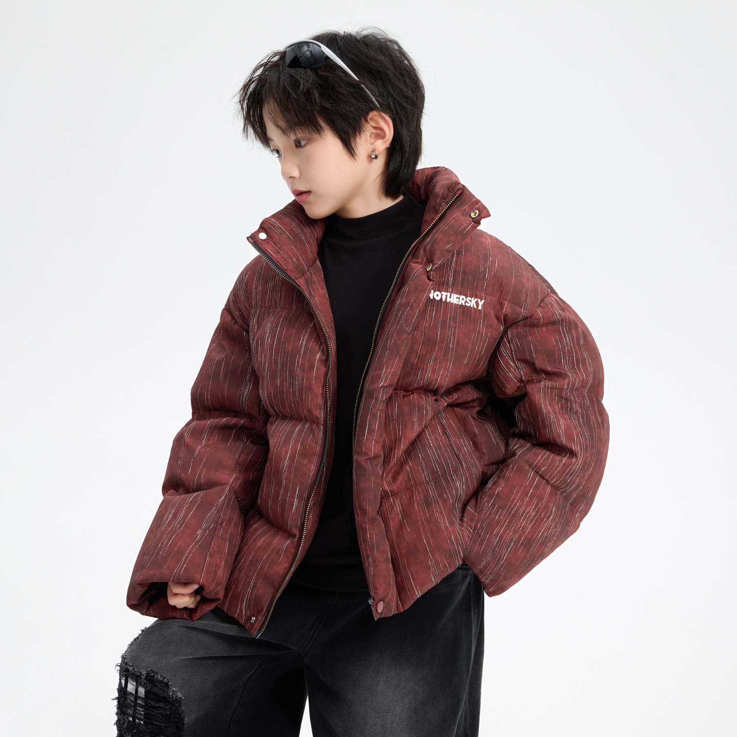 男童冬季连帽面包羽绒服2025年新款中大儿童男孩加厚防风帅气衣服