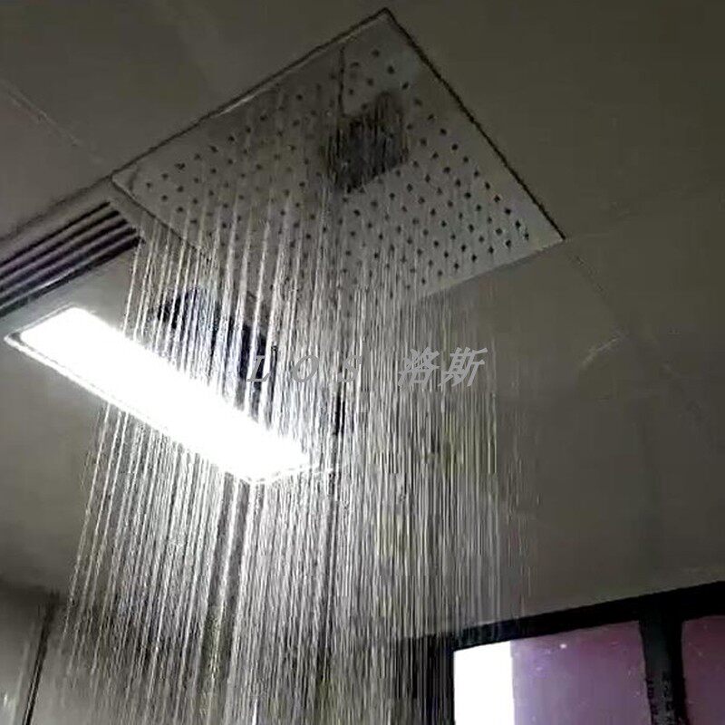 淋浴房暗装置顶洗浴喷头12寸30cm雨淋头集成吊顶天花喷撒酒店家用