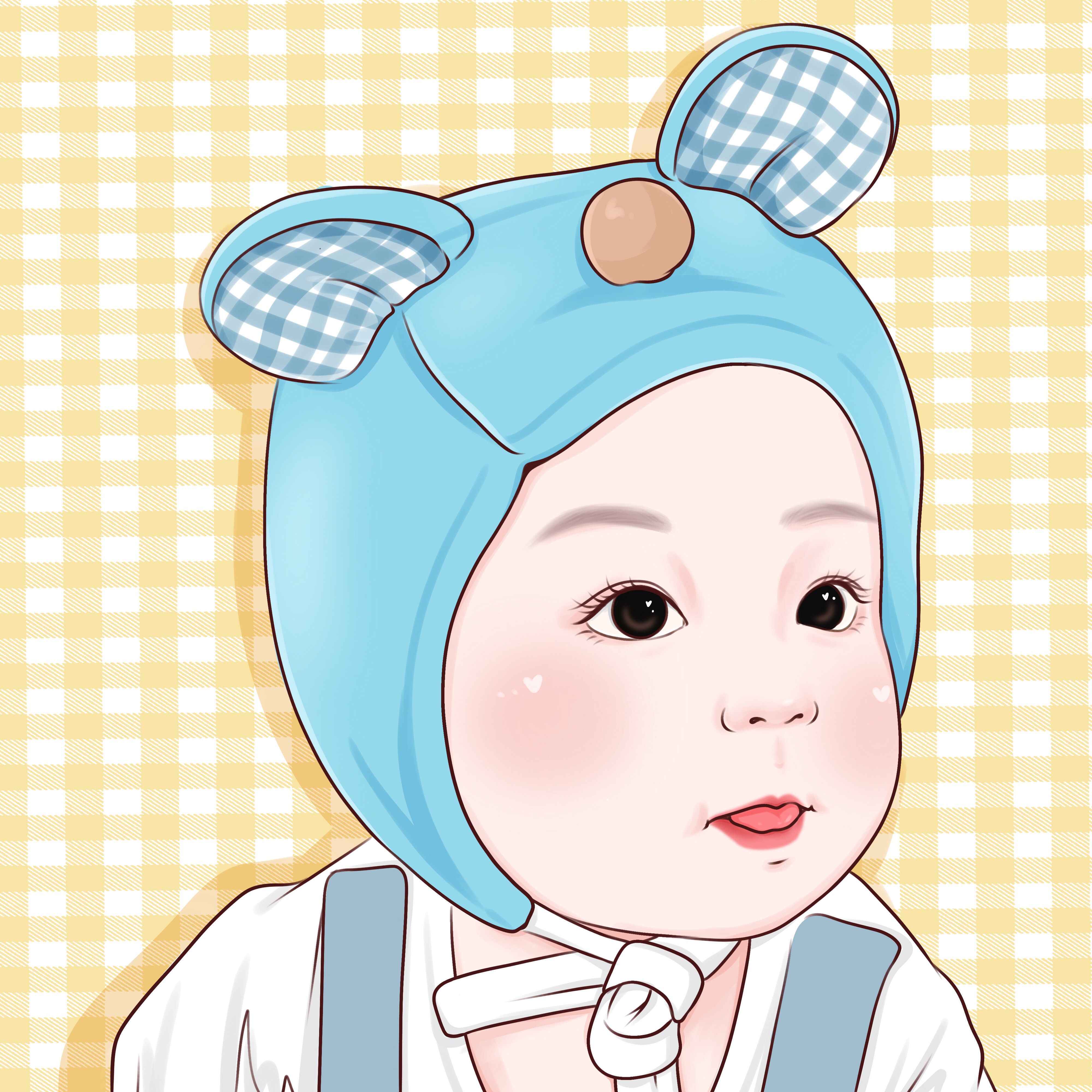 手绘漫画定制萌娃来袭可爱卡哇伊