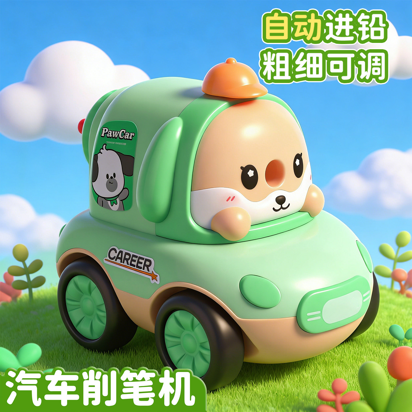 卷笔刀小汽车削笔器卡通削笔刀手摇可调节粗细削笔机自动进铅转笔刀儿童小学生专用铅笔刨笔器幼儿园男生女孩,文具电教/文化用品/商务用品,卷笔器,淘宝优惠券,粉丝福利购,淘宝优惠卷