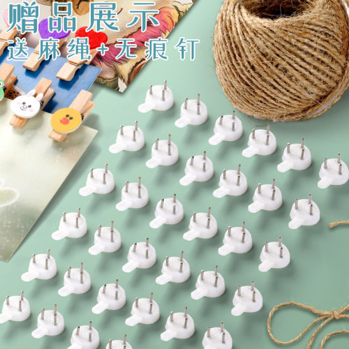彩色照片夹子创意卡通木质小夹子照片墙装饰挂绳相片明信片摆件用