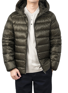 MW冬季帝人密可柔10D 安心95鹅绒 男式略修身连帽中厚轻暧羽绒服