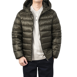 MW冬季帝人密可柔10D 安心95鹅绒 男式略修身连帽中厚轻暧羽绒服