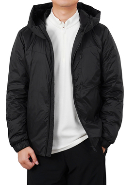 玛汀冬季男式轻薄零压感 DownPlus认证90鹅绒 拉链连帽纯色羽绒服