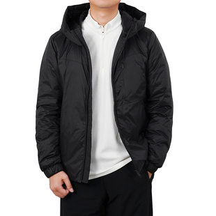 玛汀冬季男式轻薄零压感 DownPlus认证90鹅绒 拉链连帽纯色羽绒服