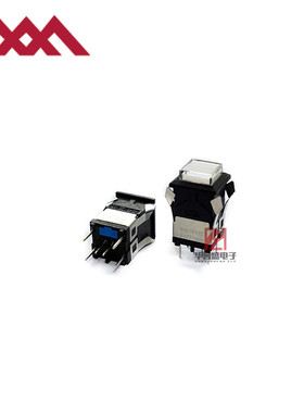 日本MIYAMA三山 MS-800B2PLC MS-800 复位式按钮开关 正方形 12V