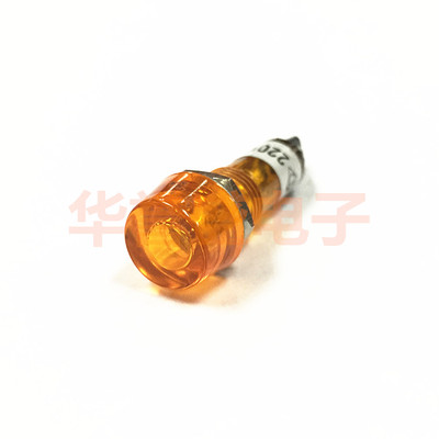 台湾AUSPICIOUS汉鼎 10MM进口指示灯 信号灯 PL1005 橙黄色 220V