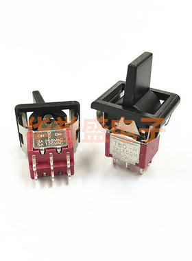 台湾salecom SH 切换开关 R8018A-P14-2-BQ 6脚3档 自复位 T80-R