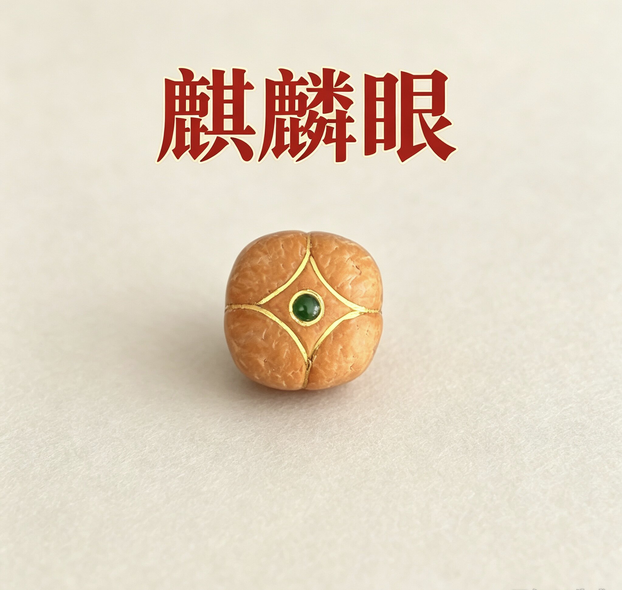 尼泊尔四角麒麟眼正圆黄皮高密菩提籽新籽单圈手串手持佛珠念珠