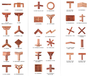 赠阅榫卯图册 34种榫卯结构模型传统木工可拆卸榫卯模型构件