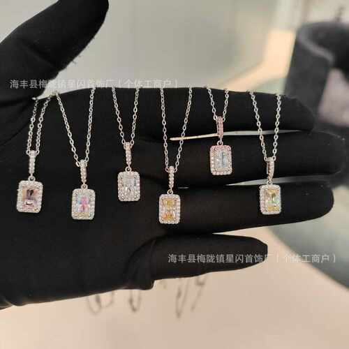 HEFANG何方小方糖项链锁骨链 多少色可选