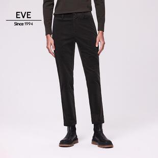 依文新款男士棉混纺休闲裤商务宽松直筒长裤男专柜正品