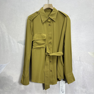 奢货~小众专柜品质!简约时尚优雅朴素气质百搭长袖袖真丝衬衫女