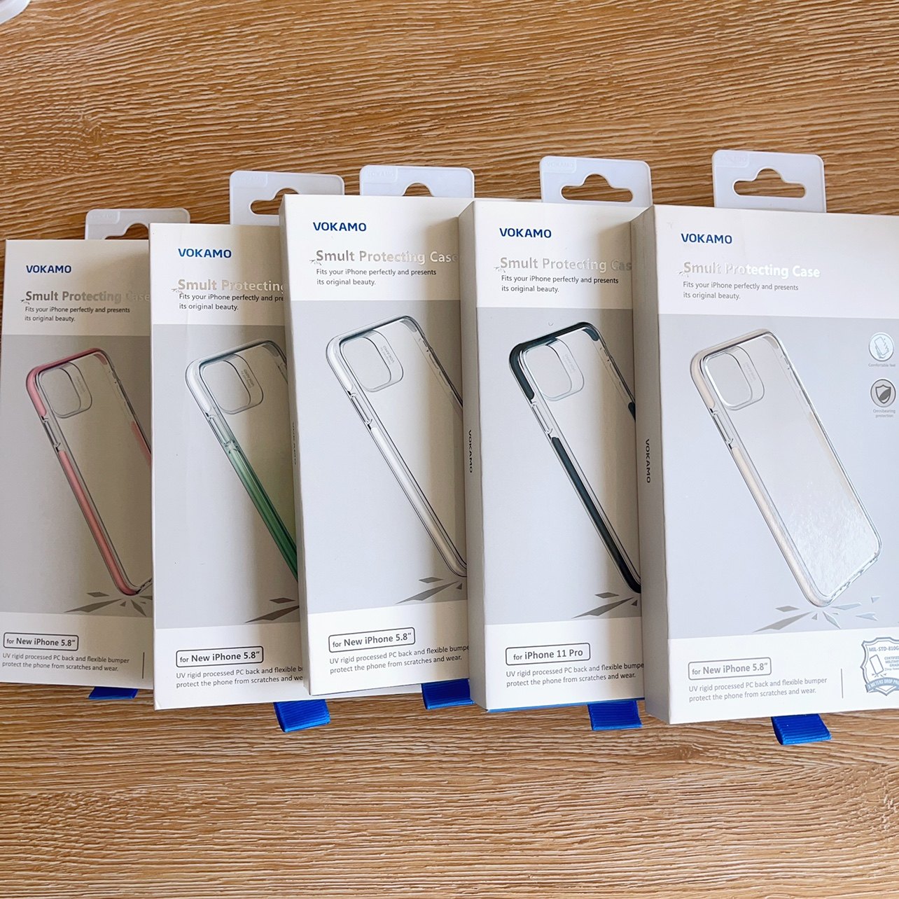 vokamo 适用苹果iPhone11pro5.8寸11pro晶透防摔手机壳透明保护套