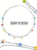 BORN 夏天男女 星星宝藏纯银彩色手工陶瓷珠双层叠戴项链 BOOM