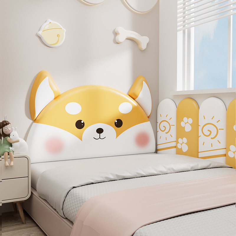 儿童房榻榻米软墙围靠背床头垫软女孩男孩卡通防撞墙贴护墙板,家装主材,背景墙软包,淘宝优惠券,粉丝福利购,淘宝优惠卷