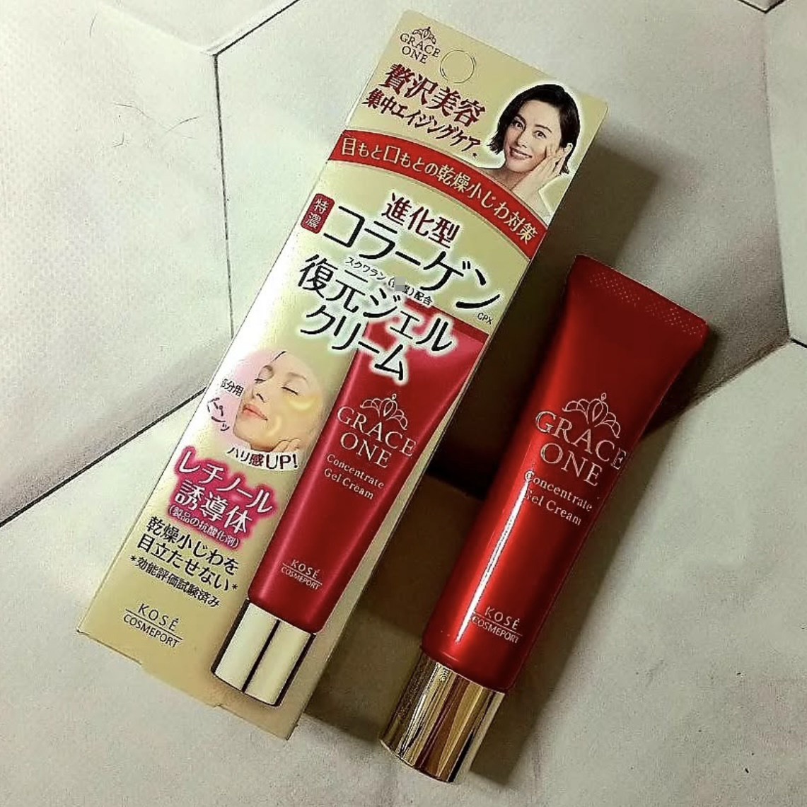 现货! 日本本土高丝Grace One熟龄胶原蛋白紧致亮白亢皱精华眼霜