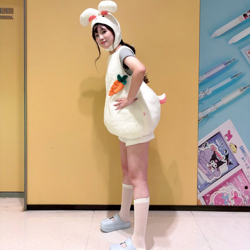 小兔子儿童动物服装幼儿园表演服