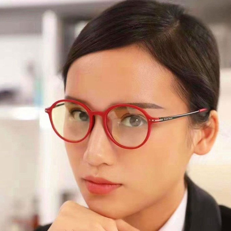 康医视五合一防蓝光复古镜框眼镜