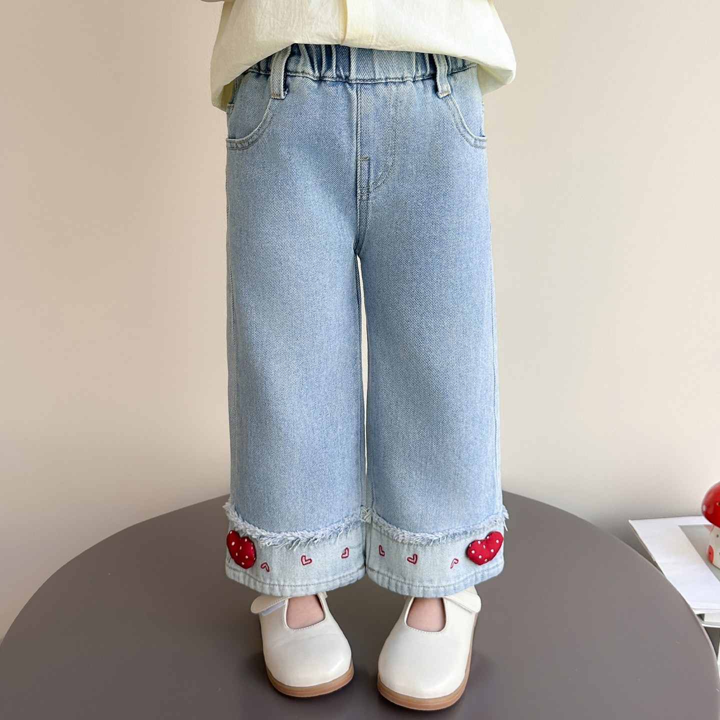 女小童直筒牛仔裤春装2026新款洋气小女孩韩版春秋款时髦休闲裤子,童装/婴儿装/亲子装,儿童牛仔裤,淘宝优惠券,粉丝福利购,淘宝优惠卷