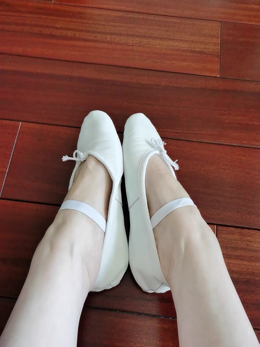 英国RV牛皮芭蕾舞鞋幼儿女孩舞蹈鞋软宝宝考级男瘦ballet shoes