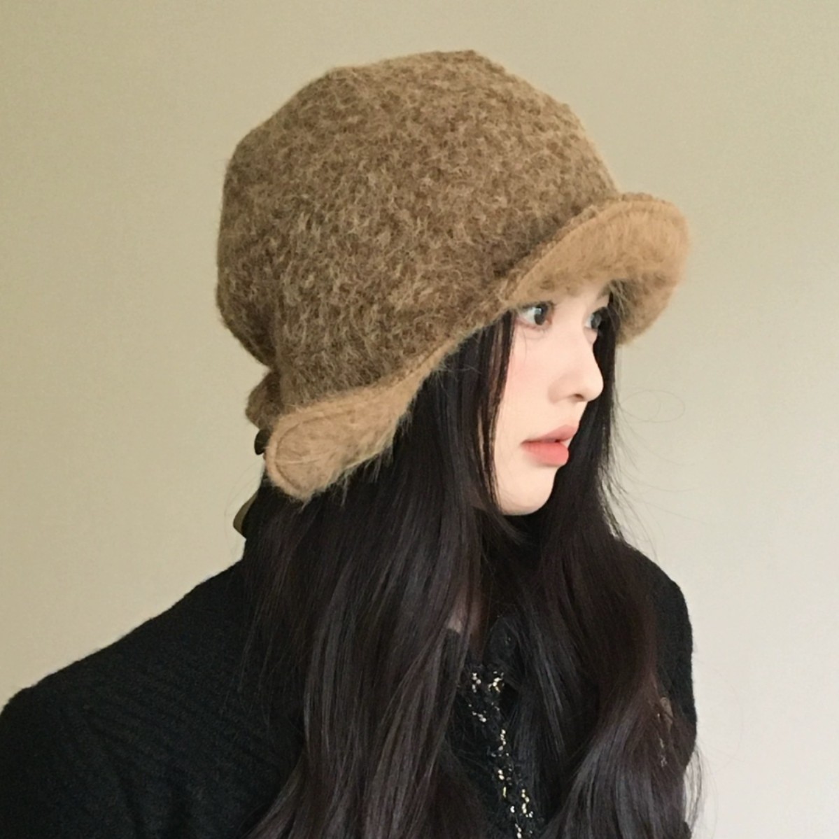 日系毛茸茸保暖护耳骑车帽子女秋冬季户外雷锋帽加厚防寒登山帽潮