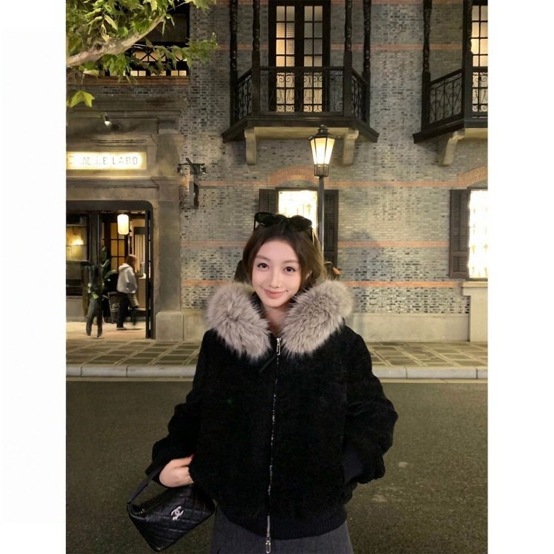 【现货】板栗可可'绒绒小暖炉'加厚保暖连帽毛毛棉服外套女秋冬,女装/女士精品,短外套,淘宝优惠券,粉丝福利购,淘宝优惠卷