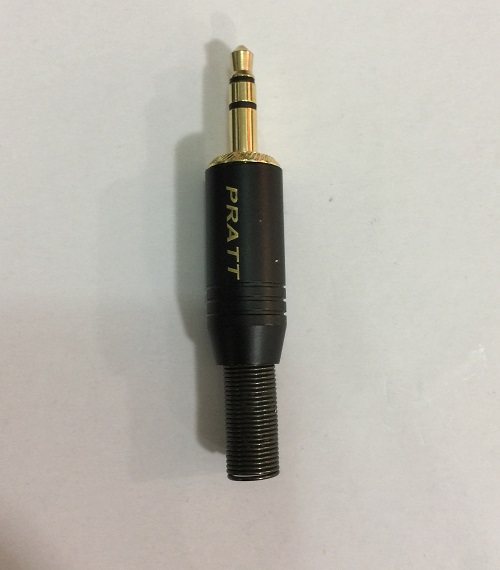 纯铜金属双声道镀金可接线3.5插头 3.5mm立体声耳机插头