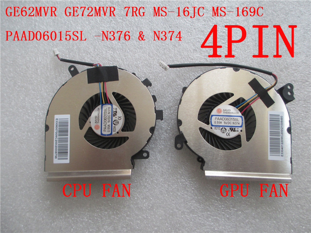 适用微星GE72 GF75 GE40 GS70 GE76 GE77 GF63 GF65 风扇