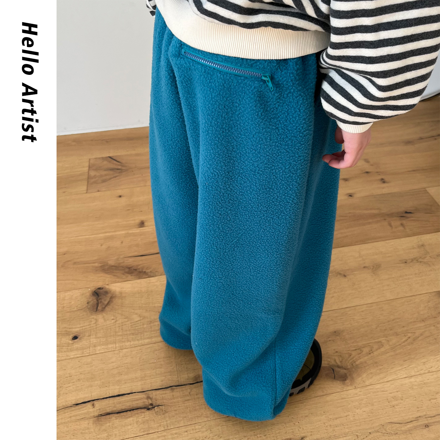 舒适摇粒绒百搭休闲直筒长裤大童