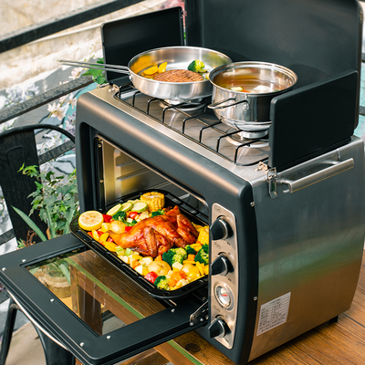 多功能野外野炊二合一烤箱灶