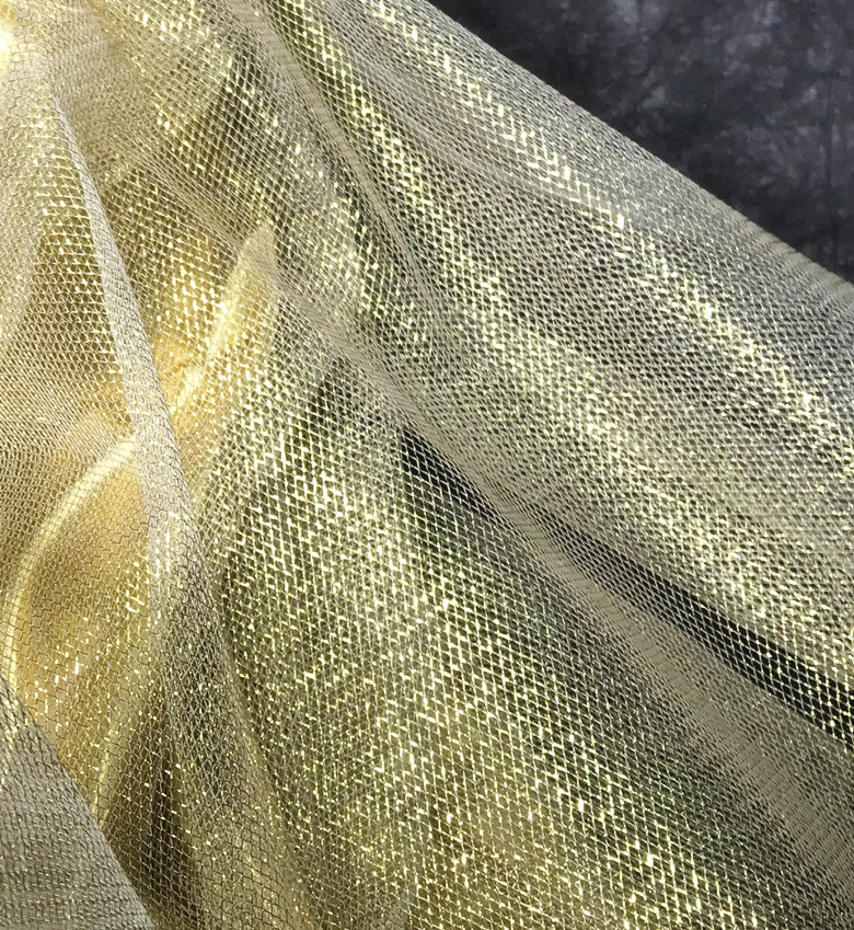 银色编织礼服闪光布料