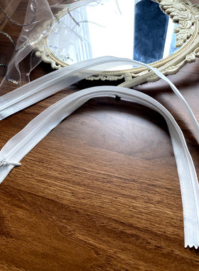 米白色漂白色KEK拉链隐形拉链服装婚纱辅料配件特惠虹盛婚纱布业