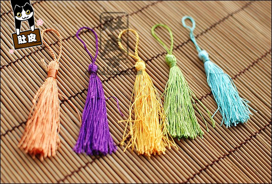 彩色扇坠扇子折扇配件饰品