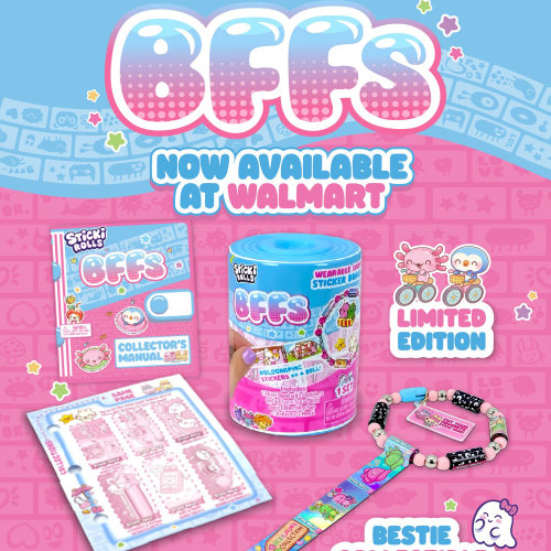 正品StickiRolls女孩手链贴纸