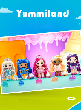 正版YummiLand唇彩唇釉甜心公仔娃娃DIY水果香味挂件女孩礼物玩具