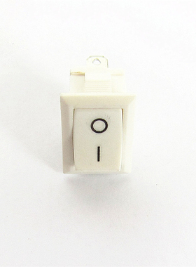 白色船型开关 2档2脚 KCD1 开孔15*21MM 6A250VAC翘板开关