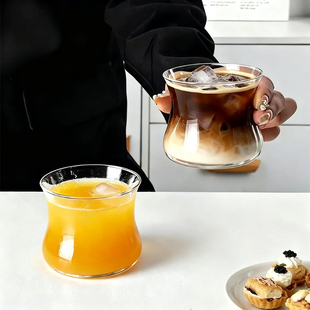 水晶玻璃咖啡杯dirty短笛拿铁品鉴闻香手冲咖啡杯特调酒杯子220ml
