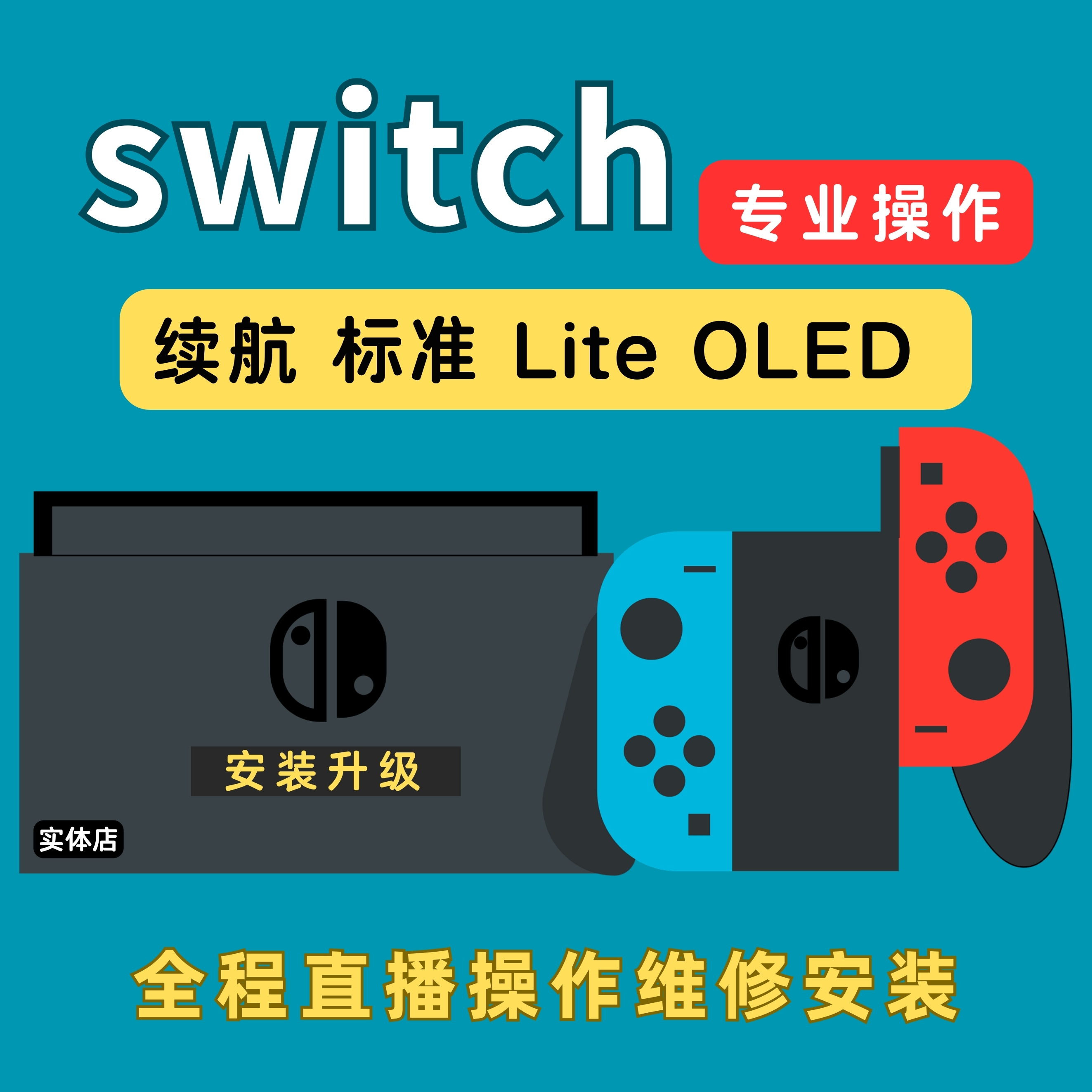 SWITCH.全机型安装维修.升级.直播操作.提供一年售后.专业真诚