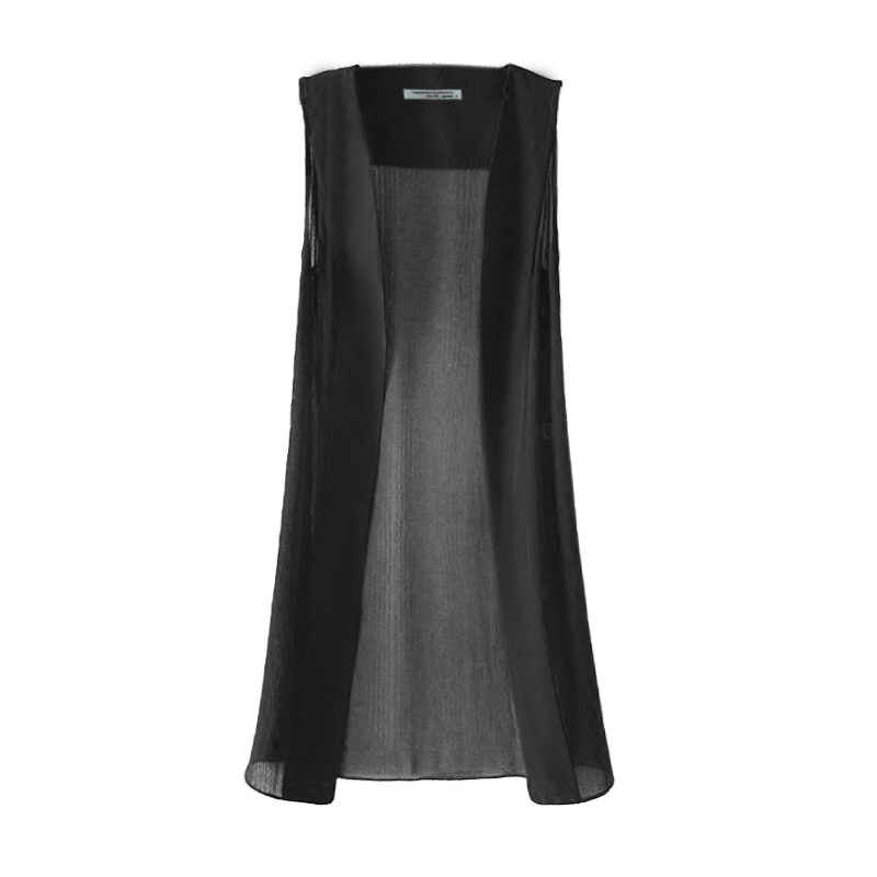 薄款雪纺无袖坎肩马夹女