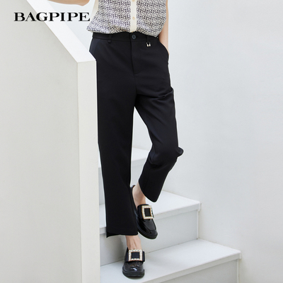 风笛2025年夏季新款西装裤女夏季新款直筒长裤小个子高腰休闲裤子