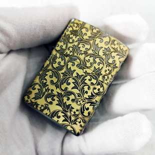 焰火定制款zippo205磨砂煤油打火机美国原装DIY芝宝精雕包含内胆