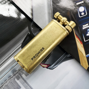 百诚新品百诺C010纯铜超薄复古煤油打火机个性抬臂全铜机芯刻字