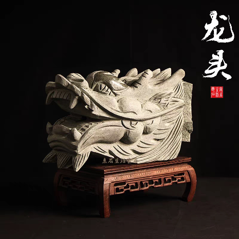 景观喷水青石龙头石雕龙头喷泉雕石雕