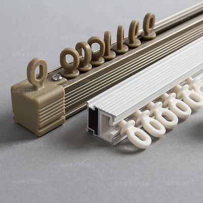 德裕双层铝合金直轨加厚窗帘轨道